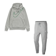 Nike Fleece Tracksuit Set - Grey