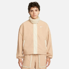 Nike Sportswear Essential Woven Fleece-Lined Jacket Hemp/Sanddrift/White