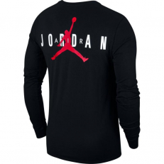 Jordan Sportswear Air Jumpman Logo Long-Sleeve T-Shirt Black/Gym Red