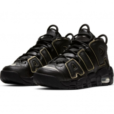 Nike Air More Uptempo (GS) - Black/ Mettalic Gold Star