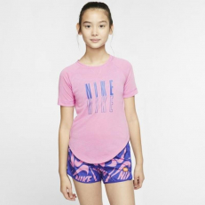 Nike Dry Girl's Regular T-shirt 'Pink'