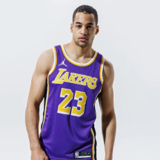 Nike NBA LA Lakers Lebron James Statement 2020 Swingman Jersey 
