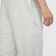 Nike Sportswear Swoosh Fleece Pants - Grey Heather/ White